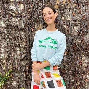 Clare V Liberez Les Sardines Sweatshirt